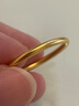周六福（ZLF）  黄金戒指男女款足金999简约沙面素戒至简 计价 22号 - 2.05g 实拍图