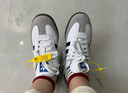 阿迪达斯 adidas三叶草sambaT头鞋运动鞋男女休闲鞋B75806 38.5 实拍图