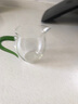 耐热玻璃公道杯公杯功夫茶具分茶器家用倒茶器加厚茶海茶漏套装 绿把企鹅公杯（特级加厚）350ML 实拍图