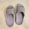 洁丽雅老人防滑拖鞋女士夏季室内家居家中老年浴室洗澡防臭家用凉拖鞋女 灰色 40-41 (标准码) 实拍图