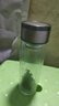 【⭐京东物流配送】高硼硅双层玻璃杯大容量泡茶杯水杯子茶水分离 【双层加厚】茶杯 350ml 1只 实拍图