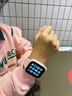 多比兽【热销5千+】侧滑款儿童智能电话手表硅胶手表带短款针扣男女童35mm宽华强北腕带儿童电话手表表带 玫瑰粉【金属扣】 (表带接口3.5CM宽)通用 实拍图