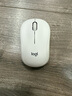 罗技（Logitech）M221 轻音鼠标 无线鼠标 办公鼠标 对称鼠标 带无线微型接收器 米白色 实拍图