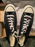 匡威（Converse）官方 1970S男女经典低帮帆布鞋黑色162058C 162058C/黑色 41.5 实拍图