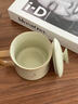唐丰汝窑马克杯带盖茶杯个人专用高档陶瓷水杯办公室泡茶杯定制杯子 汝窑言宋办公杯(舍得) 实拍图