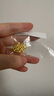 曼卡龙黄金吊坠足金小福星锁包福运金锁 儿童锁送宝宝生日礼物周岁礼物 约3.39g 实拍图