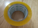 得力(deli)高品质透明黄封箱胶带打包 60mm*100y*48μm  24卷整箱装 封箱器 办公用品 JD420 实拍图