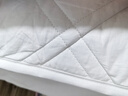 水星家纺全棉面料床护垫抗菌防螨透气吸湿保护垫 1.8米床 白 实拍图