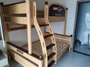林氏家居全实木上下床上下铺儿童床双层子母床高低床加宽双人LH064A1可选 爬梯款|原木色|可变双床+书架 1.35x1.9米 实拍图