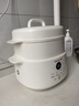 九阳（Joyoung）电炖盅 电炖锅 隔水炖煮 家用煮粥煲汤锅燕窝炖盅4.5L白瓷内胆炖汤锅上蒸下炖DG25G-GD188 实拍图