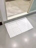 华纱全纯棉浴室防滑地垫子防水地巾白色加厚脚垫吸水卫生间门口地毯 加厚款(脚丫) 80cm*50cm 1件数 实拍图