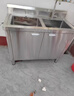 法耐（FANAI） 加厚304不锈钢一体水槽柜商用厨房洗菜盆洗手池洗碗池一体盆 【旗舰小单槽】长60宽60高80 实拍图