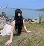 斤慕无袖背心吊带连衣裙子女2025海边度假休闲宽松不规则拼接长裙七夕 白色M 实拍图