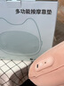 名创优品腰部按摩器腰椎按摩仪护腰靠垫车载颈椎肩颈腰背部腰肌劳损腰疼全身按摩枕送给爸妈妈女生生日礼物 【猫咪枕-充电款粉】仿人手字母按摩头+热敷理疗 父亲节送给女朋友老婆长辈老年人男士老公的礼品实用 实拍图