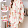 柔曼绮月子服夏季薄款宽松产后哺乳睡衣春秋产妇家居服三件套 RSY-8861三件套 L(建议110-130斤) 实拍图