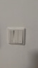 施耐德电气 双开单控开关 86型暗装墙壁电源二开开关插座面板  睿意系列白色 实拍图