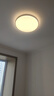 雷士（NVC）LED吸顶灯国潮风木艺书房卧室方形灯具原木超薄圆形包安装 实拍图
