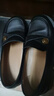森达乐福鞋女鞋春秋新款商场同款通勤一脚蹬小皮鞋XCA01CA4 经典款-黑色 35 实拍图