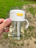 皇宠儿童牛奶杯一岁以上学饮水杯弹盖吸管杯直饮奶瓶330ml+背带 实拍图