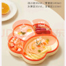 COOKSS 宝宝餐盘硅胶婴儿学吃饭分格儿童餐具辅食碗餐盘带吸盘 双拼绿 实拍图
