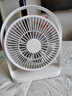 几素 风宝电风扇桌面办公室台式学生宿舍床头睡眠扇usb风扇教室小型消音台扇无线便携户外露营小电扇 白色【4000毫安】大扇面+超轻音 实拍图