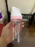 爱得利（evorie）奶瓶 宽口径婴儿奶瓶双手柄带重力球Tritan奶瓶240ml 粉(6个月+) 实拍图