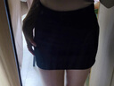 恬饰包臀裙黑色半身裙女短裙子黑色半裙灰色半身裙夏季女装黑灰色短裙 包臀裙【黑色】 均码 实拍图