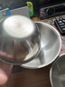 不锈钢沙拉盆子调料盆打蛋盆带刻度盆年货礼盒拌菜泡面碗米酒碗 本色 17cm -19-22cm 三件套 实拍图