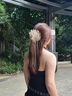 两世欢牡丹花流苏抓夹女2025新款高级感轻奢发夹后脑勺高端鲨鱼夹精致 香槟色 晒单实拍图