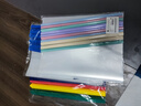 晨光(M&G)文具A4/25mm透明彩色抽杆夹 大容量办公报告夹拉杆夹 学生考试收纳资料整理文件夹 5个装ADMN4279 实拍图