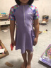 佑游儿童泳衣女中大童女孩游泳衣训练连体速干游泳装32625紫色短袖2XL 实拍图
