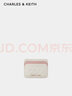 CHARLES&KEITH撞色绗缝菱格迷你卡包女生日礼物CK6-50680926-1 Cream奶白色 XXS 实拍图