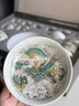 讲茗堂999鎏纯银功夫茶具套装送礼物品高档端领导长辈退休实用乔迁退休 青龙茶具12头-次日达 实拍图