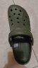 卡骆驰crocs洞洞鞋贝雅男鞋女鞋轻便耐磨一脚蹬拖鞋休闲鞋|10126 军绿色-309 46 /47(300mm) 实拍图