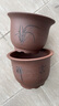 陶瓷花盆大号30厘米直径以上缸 陶瓷紫砂花盆大口径种树特大号陶 本色金钟21cm+21cm 紫砂 x 大 实拍图