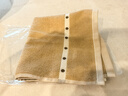 金号方巾纯棉商务男士洗脸小毛巾擦手四方全棉吸水挂式擦手巾无挂绳 纯棉方巾棕色34*35cm 1条 52g 实拍图
