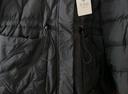 千仞岗冬季女士中长款羽绒服女百搭休闲时尚冬装保暖防寒服毛领连帽外套 魔力黑 L (170) 实拍图