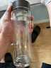 希诺双层玻璃杯男家用商务办公泡茶杯子过滤车载水杯XN-9607 410mL 实拍图