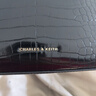 CHARLES&KEITH鳄鱼纹凯莉包手提斜挎婚包包女包生日礼物CK2-50270880-1 Black黑色 S 实拍图