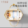 十月结晶妈咪包上班旅行双肩包多功能大容量母婴包时尚手提背包 缃叶黄 实拍图