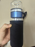 飒望德国钢化杯防摔打不碎双层茶水分离泡茶杯男士玻璃杯大容量耐高温 【茶水分离/耐高温】  520ml 杯套+杯刷 实拍图