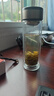 【⭐京东物流配送】高硼硅双层玻璃杯大容量泡茶杯水杯子茶水分离 【双层加厚】茶杯 350ml 1只 实拍图