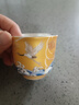 CS中国白银银杯子延颈鹤品茗杯鎏银杯银茶杯礼盒男士长辈父亲节礼物 延颈鹤望鎏银品茗杯（黄色） 实拍图