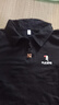 啄木鸟翻领短袖t恤女夏季新款POLO衫纯棉正肩显瘦运动休闲上衣 黑色 XL 实拍图