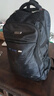 袋鼠双肩包男士背包大容量行李旅游包学生书包女初中商务笔记本电脑包 黑色配蓝标 实拍图