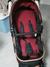 HEGERBABY高端婴儿车0-3岁用折叠可坐可躺带减震新生儿宝宝高景观婴儿车 酒红+安全提篮【新升级顶配款】 实拍图