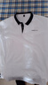 夏冰妮短袖T恤男棉夏季翻领体恤衫上衣服男士短袖男装t恤打底衫 白色 2XL 实拍图