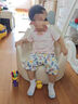 ZRYZ 儿童沙发宝宝婴幼儿卡通可爱小沙发幼儿园阅读角靠背学坐小椅子 大号米色兔子（1-12岁） 实拍图