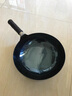 阎铁匠章丘炒锅铁锅 无涂层锻打炒菜锅老式物理不粘锅家用镜面款已开锅 镜面锅把一体34CM圆底 34cm 实拍图