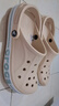 crocs卡骆驰洞洞鞋贝雅卡骆班轻便耐磨一脚蹬休闲鞋|205089 冬日白/彩色-1LI 43 (270mm) 实拍图
